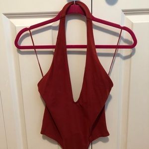 Express low cut body suit size small
